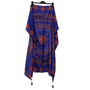 LUCKY BRAND Silk Boho Tassel Scarf